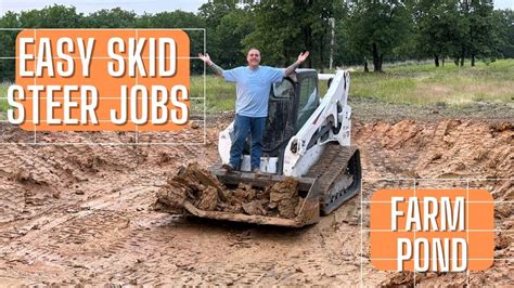 can a skid steer dig a pond|skid steer loader.